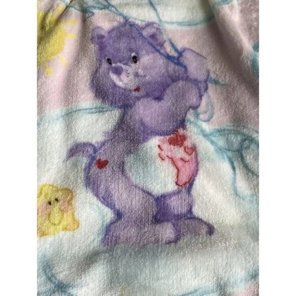 Care Bears Super Soft Plush Throw Blanket 50 X 70” Rainbow Balloons Stars NEW - Picture 4 of 13
